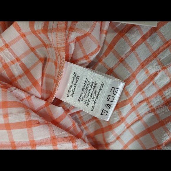 🎅🏻 3/$50 2x 👯‍♀️Host Pick⚡️ Foxcroft Crinkle Texture Tattersall Shirt - Picture 8 of 9